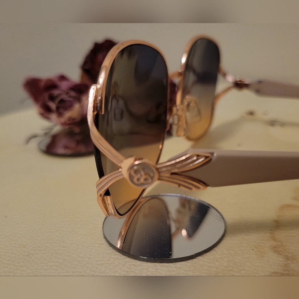 Jessica Simpson J5514 RGDND Butterfly Sunglasses Rose Gold Nude Gradient - Picture 5 of 12